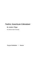 Cover of: Native American literature