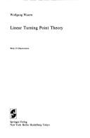 Cover of: Linear turning point theory