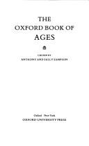 Cover of: The Oxford book of ages by chosen by Anthony and Sally Sampson.