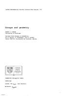 Cover of: Groups and geometry