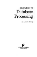 Cover of: Invitation to database processing
