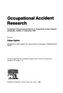 Cover of: Occupational accident research by International Seminar on Occupational Accident Research (1983 Saltsjöbaden, Sweden)