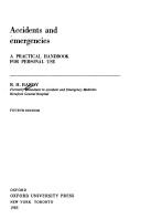 Cover of Accidents and emergencies by r. h. hardy