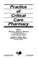 Cover of: Practice of critical care pharmacy