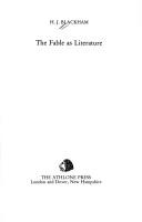 Cover of: The fable as literature