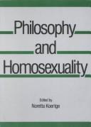 Cover of: Philosophy and homosexuality