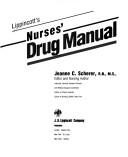 Cover of: Lippincott's nurses' drug manual by Jeanne C. Scherer, editor and nursing author.
