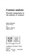 Contrast analysis by Rosenthal, Robert, Robert Rosenthal