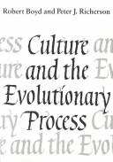 Cover of: Culture and the evolutionary process