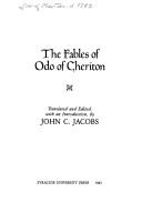 Cover of: The fables of Odo of Cheriton
