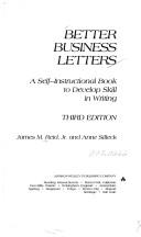 Cover of: Better business letters by James M. Reid