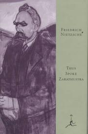 Cover of: Thus spoke Zarathustra | Friedrich Nietzsche