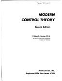 Cover of: Modern control theory | William L. Brogan