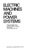 Cover of: Electric machines and power systems