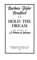 Hold the dream by Barbara Taylor Bradford