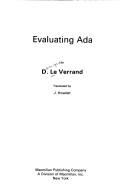 Cover of: Evaluating ADA