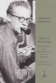 Cover of: Part of our time by Murray Kempton