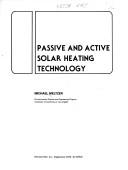 Cover of: Passive and active solar heating technology by Meltzer, Michael.