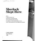 Cover of: Sherlock slept here by Howard Lachtman