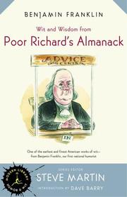 Cover of: Wit and wisdom from Poor Richard's almanack by Benjamin Franklin