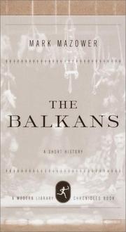 Cover of: The Balkans by Mark Mazower, Mark Mazower