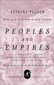 Cover of: Peoples and Empires by Anthony Pagden