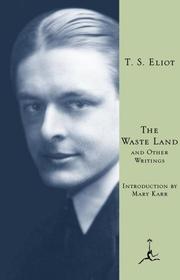 Cover of: The waste land and other writings