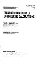 Cover of: Standard handbook of engineering calculations by Tyler Gregory Hicks