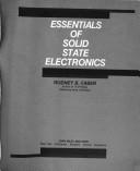 Cover of: Essentials of solid state electronics