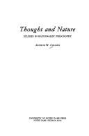 Cover of: Thought and nature: studies in rationalist philosophy
