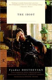 Cover of: The idiot by Фёдор Михайлович Достоевский