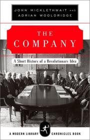 Cover of: The Company by John Micklethwait, Adrian Wooldridge