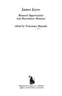 Cover of: James Joyce by Tetsumaro Hayashi