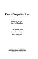 Cover of: Korea's competitive edge by Yung W. Rhee