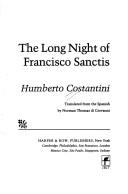 Cover of: The long night of Francisco Sanctis