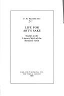 Cover of: Life for art