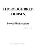 Cover of: Thoroughbred horses