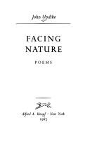 Cover of: Facing nature: poems