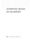 Cover of: Alternate means of transport: poems