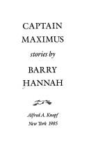 Cover of: Captain Maximus: stories