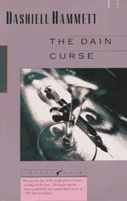 The Dain curse by Dashiell Hammett