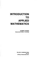 Introduction to applied mathematics by Gilbert Strang
