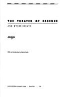 Cover of: The theater of essence and other essays