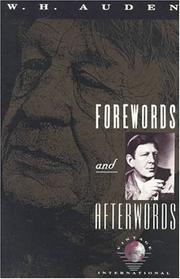 Cover of: Forewords and Afterwords by W. H. Auden, W. H. Auden