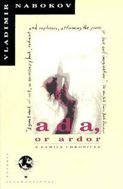 Cover of: Ada, or, Ardor, a family chronicle by Vladimir Nabokov