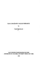 Ilija Garašanin, Balkan Bismarck by MacKenzie, David