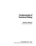 Cover of: Fundamentals of technical writing | Robinson, Patricia A.