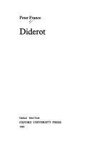 Cover of: Diderot by Peter France