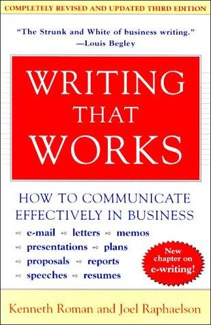 Writing that works by Kenneth Roman