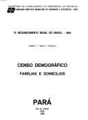 Cover of: Censo demográfico: famílias e domicílios